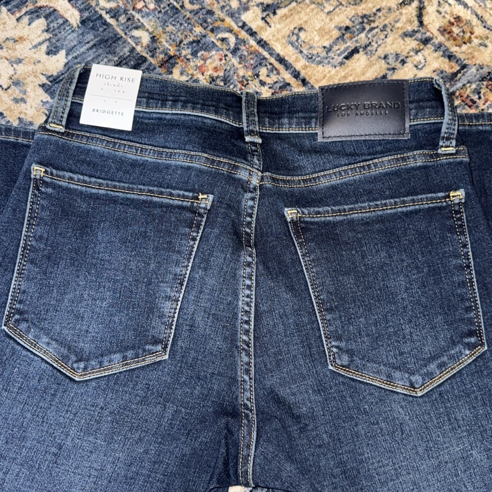 NWT $128 LUCKY BRAND WMN high rise skinny 6/28 Bridgette jeans pants - Picture 6 of 14